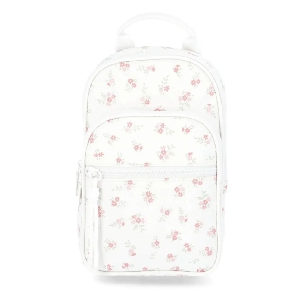 Floral Sling Bag White and Pink Mini Backpack NWT $17 No Boundaries